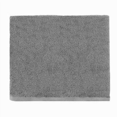 SERVIETTE DE TOILETTE FAIR 50 X100 CM GRIS CLAIR 500GR/M² 100 % COTON