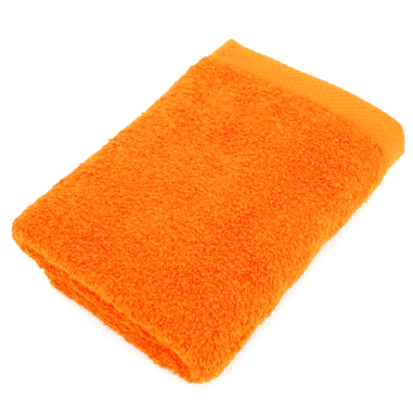 SERVIETTE DE TOILETTE 50 X100 CM ORANGE 500GR/M² 100 % COTON