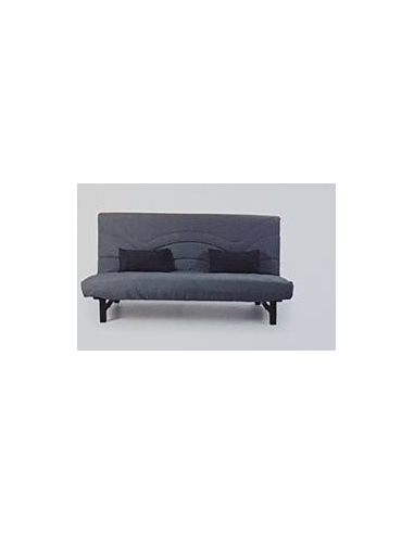 BANQUETTE CLIC CLAC AIR    -130X190 GRIS FONCE  - MATELAS 24K