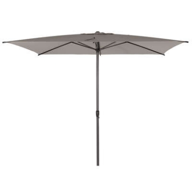 PARASOL ALU 2 X 3 M TAUPE A  MANIVELLE- 6 BALEINES 4.8POTEAU LOOMP