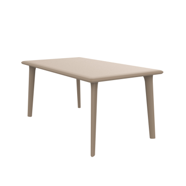 TABLE NEW DESSA 160 X 90CM SABLE/ARENA PLATEAU & PIED POLYPROPILENE