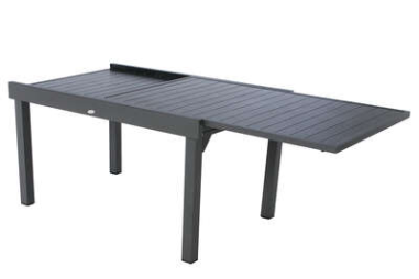 TABLE PAZZA ALU EXTENSIBLE 135/270 X P.90 X H.75CM ANTHRACITE