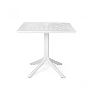 TABLE CLIP 80 X 80CM COULEUR BLANC - NARDI