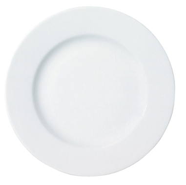 ASSIETTE PLATE ROMA -  24  CM - PORCELAINE BLANCHE