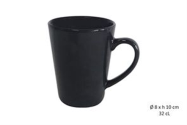 MUG  BOMBE 30CL ""K""  NOIR