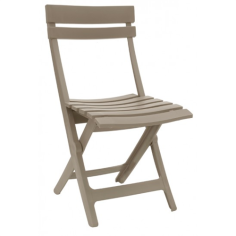 CHAISE PLIANTE  MIAMI TAUPE - GROSFILLEX - GAMME PRO