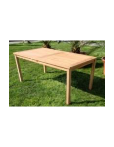 TABLE RECTANGULAIRE JAVA TECK - 140  X 80 X H 75 CM