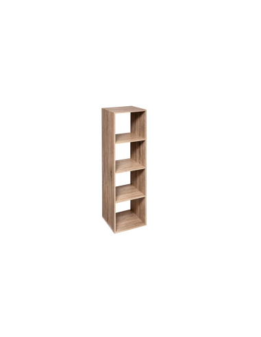 ETAGERE 4 CASES HAUT MIX NAT