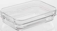 RAVIER TRANSPARENT 14 X 9CM LOT DE 3 2