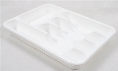 RANGE COUVERTS 5 CASES  BLANC Made in EU ***PROMOTION***