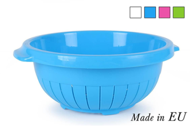 PASSOIRE A LEGUMES PLASTIQUE  27CM - COLORIS ASSORTIS ***ESP***