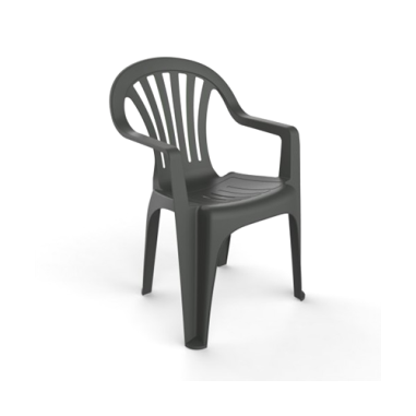 FAUTEUIL DE JARDIN  PALS ANTRACITE Made in EU *** ARRET USINE***
