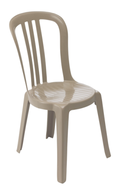 CHAISE DE JARDIN MIAMI BISTROT LIN  - EMPILABLE GROSFILLEX FRANCE