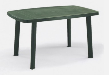 TABLE RECTANGLE FARO 137 X 85 CM VERTE Made in EU ***RUPTURE**