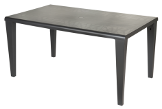 TABLE ALPHA  ANTHRACITE   150 X 90CM  GROSFILLEX FRANCE **ESP**
