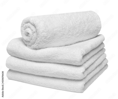 DRAP DE BAIN  100 X 150 CM BLANC 500GR/M² 100 % COTON Made in EU