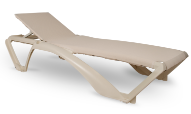 BAIN DE SOLEIL RESINE / TEXTILENE MARINA ECRU/BEIGE Made in EU **PROMOTION**