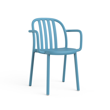 FAUTEUIL  EMPILABLE SUE BLEU Made in EU