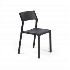CHAISE TRILL BISTROT EMPILABLE NARDI  ANTRACITE  Made in EU
