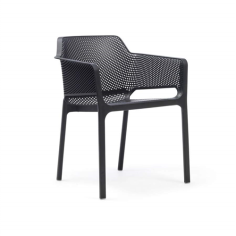 FAUTEUIL  NET NARDI  - ANTRACITE - AVEC FIBRE DE VERRE INJECTE  Made in EU