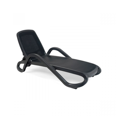 BAIN DE SOLEIL ALPHA  ANTRACITE/TRAMA ANTRACITE - ACCOUDOIR - NARDI Made in EU