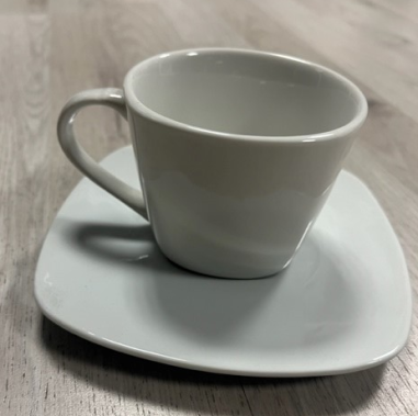 TASSE 20CL + SOUS TASSE IVOIRE - SILDE / MOOK  ***ESP***