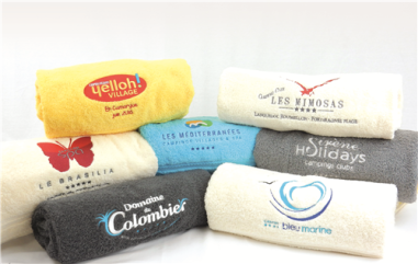 DRAP DE BAIN  70 X140 CM LOGOTISE  500GR/M² 100 % COTON Made in EU
