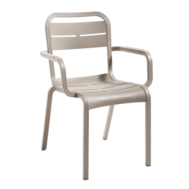 FAUTEUIL EMPILABLE CANNES HAVANE- GROSFILLEX FRANCE