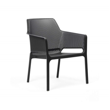 FAUTEUIL NET RELAX  - ANTRACITE - SALON NET NARDI Made in EU
