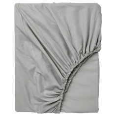 Drap housse 1 place gris