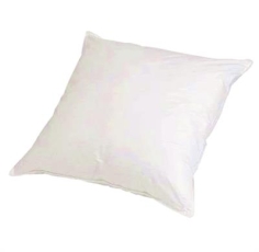 OREILLER BLANC 60x60CM - 600G ENVELOPPE PERCALE  DECRET 2000-164 Made in EU 2