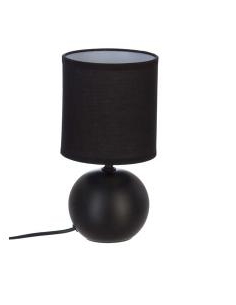 LAMPE DE CHEVET BOULE  25CM - NOIR 2