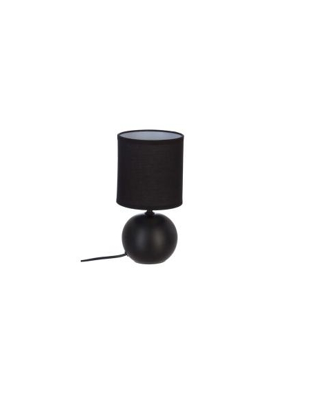 LAMPE DE CHEVET BOULE  25CM - NOIR