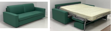 CANAPE CONVERTIBLE VERT NEW JENNY 2PLACES