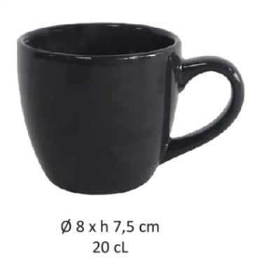 TASSE NAÏLA GRES GRIS 20CL