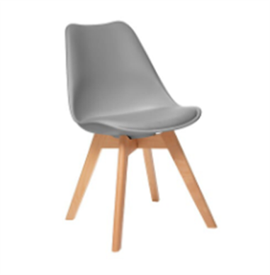 CHAISE BOYA GRIS PIED COMPAS HETRE