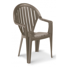 FAUTEUIL DE JARDIN MIAMI CLUB TAUPE - GROSFILLEX FRANCE