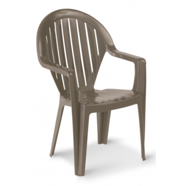 FAUTEUIL DE JARDIN MIAMI CLUB TAUPE - GROSFILLEX FRANCE