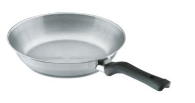 POELE ACIER INOX PRO S   DIAM 28CM - TOUS FEUX