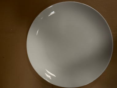 PLAT DE SERVICE ROND 30.50 CM  ""SILDE"" PORCELAINE BLANCHE