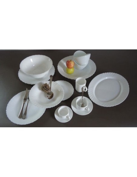ASSIETTE PLATE  ARCO FESTON BLANC 25 CM ***ESP***