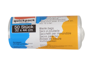 SAC POUBELLE blanc  10  LITRES  rlx de 50 sacs