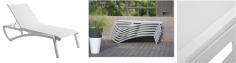 BAIN DE SOLEIL  SUNSET BLANC/ TOILE BLANC - GROSFILLEX® FRANCE