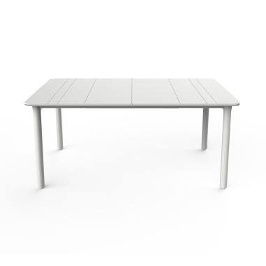TABLE NOA COULEUR BLANC UNIS 160 X 90CM  POLYPROPYLENE Made in EU