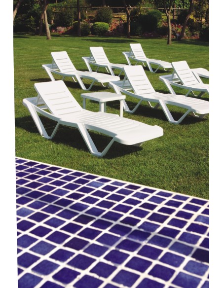 BAIN DE SOLEIL DOSSIER REGLABLE- NEW -MASTER BLANC Made in EU