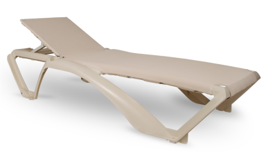 BAIN DE SOLEIL RESINE / TEXTILENE MARINA ECRU/BEIGE Made in EU **PROMOTION**