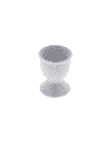 COQUETIER EN PORCELAINE BLANC