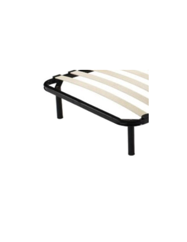5 PIEDS ACIER NOIR POUR SOMMIER LATTES IRIS LI0804X