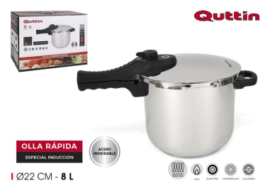 AUTOCUISEUR  8 L ACIER  INOXIDABLE