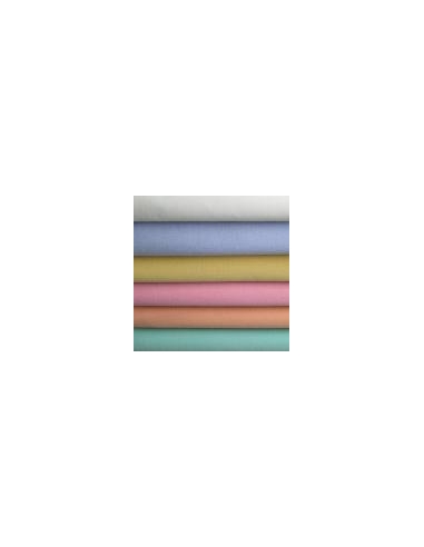 DRAP HOUSSE 1 PLACE  90 X 190 JAUNE  POLY/COTON BONNET 22CM